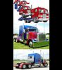 Le personnage-camion Optimus Prime de Transformers